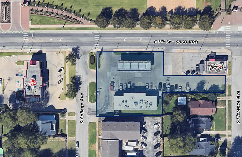 Former QuikTrip aerial view