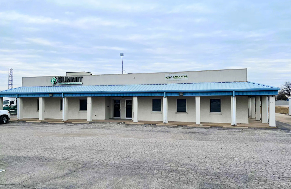 Pine St Industrial facade